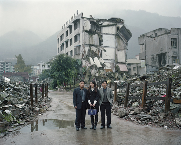 四川汶川地震遗址——汉旺镇.在这个工业小镇,约3000人死于地震中.