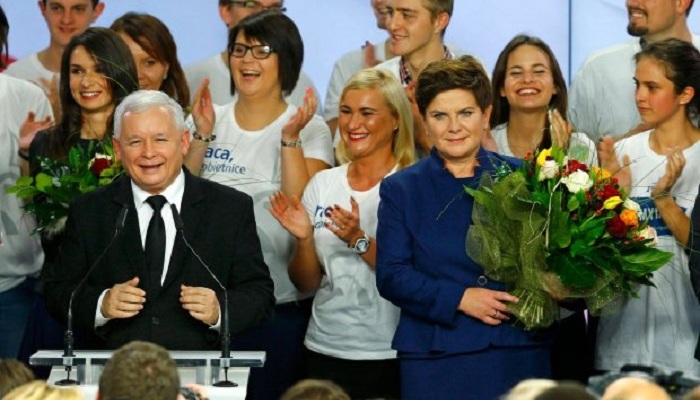 不信任欧盟的波兰保守政党赢得大选 26年来首