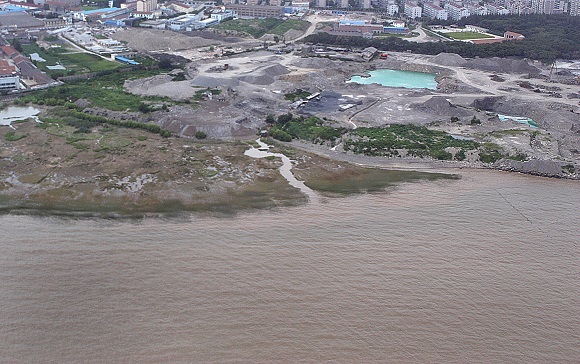 看长江之变上海治理长江生态昔日钢渣滩涂变湿地公园