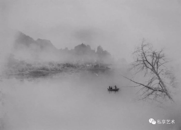 《湖山揽胜》是郎静山晚年的得意之做.