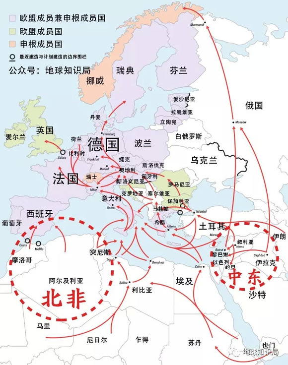 法国人口变化_为何欧洲各国对难民冷热不一 地图告诉你(2)