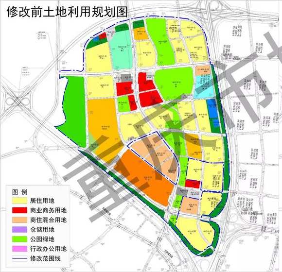 渝中,西永,中梁山部分地块调规 涉及用地性质调整