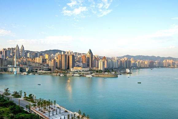 长江乌江交汇  图片来源:涪陵区委宣传部
