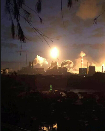 福建漳州古雷PX工厂发生爆炸