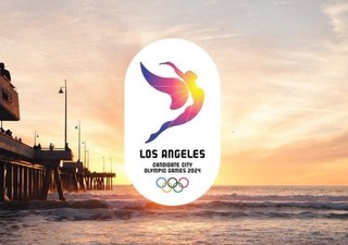 洛杉矶的2024申奥标志 是个追光天使还是自杀