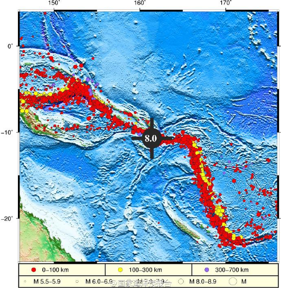 所罗门群岛海域发生7 8级地震已引发轻微海啸 界面新闻