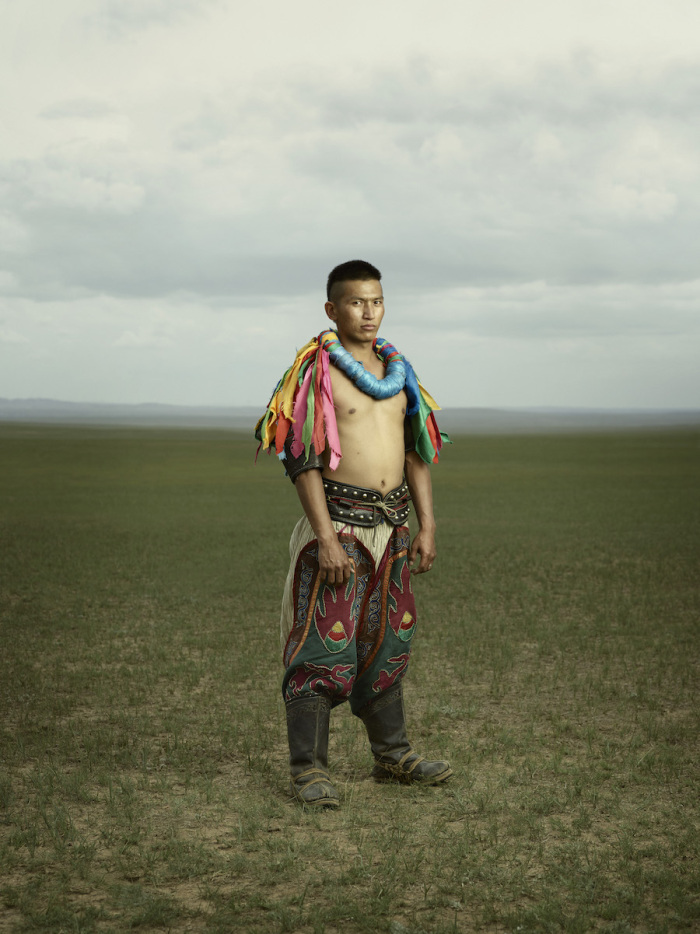 蒙古摔跤手老照片图片