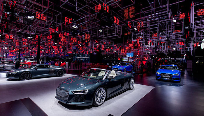 被疯狂围观的奥迪展台到底藏了什么秘密武器
