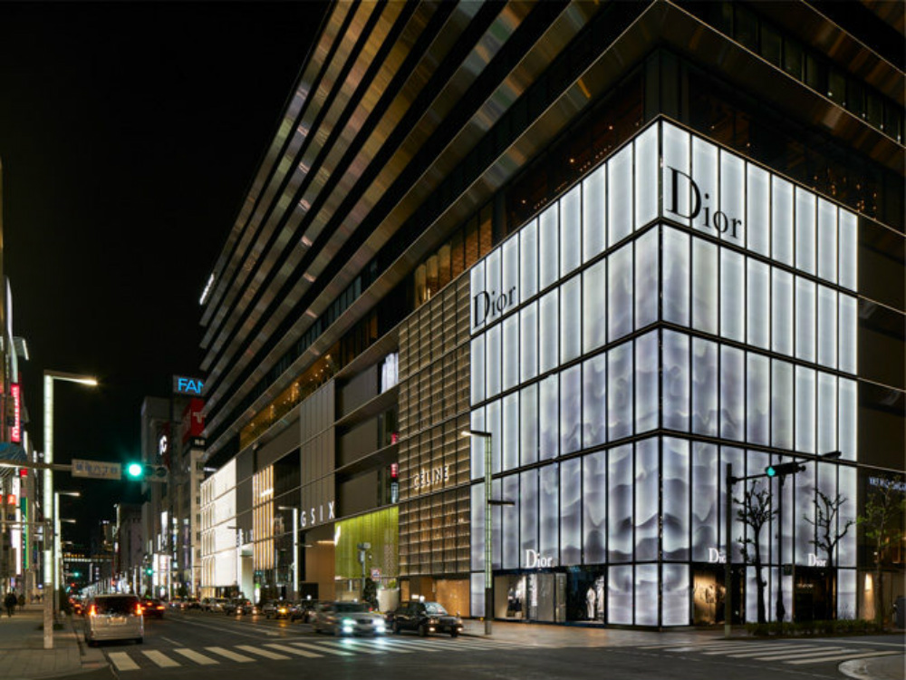 dior位于东京ginza six的全球最大旗舰店