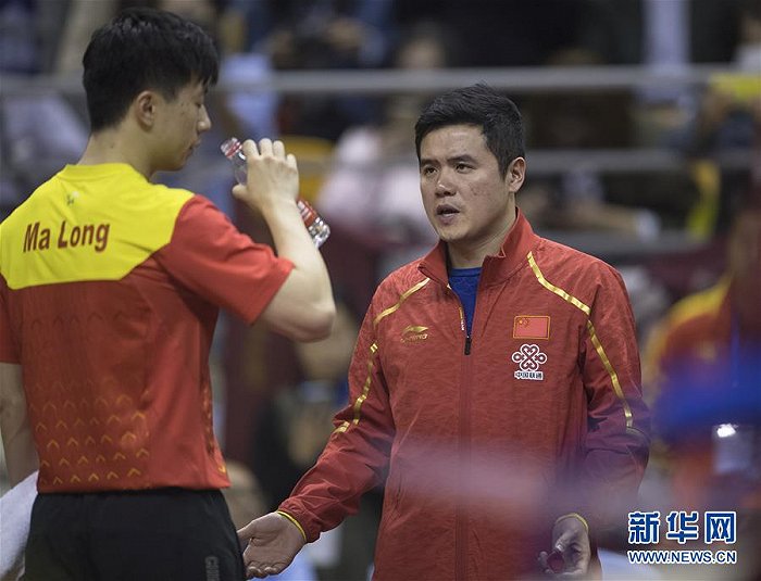 （体育）（16）乒乓球——中国队举行世乒赛热身赛 