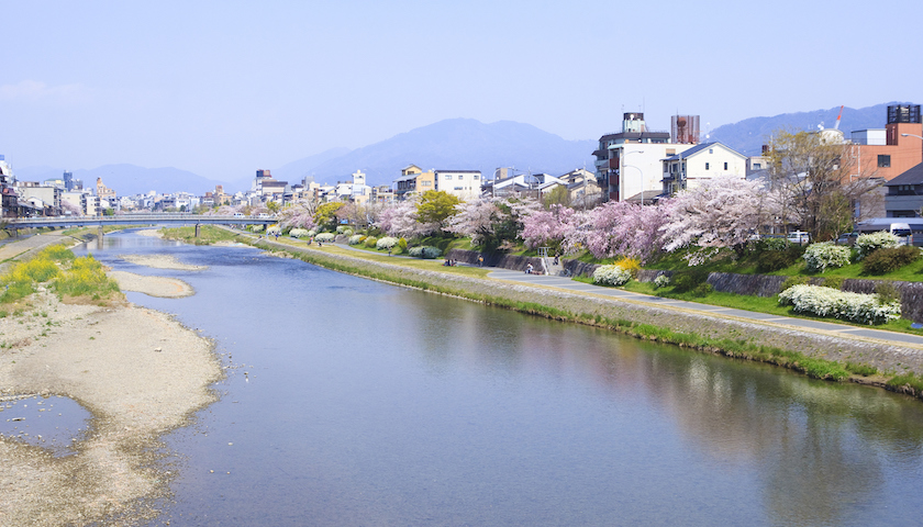 京都鸭川河图片