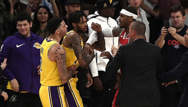 湖人火箭冲突处罚被指太轻 或对暴力事件震慑