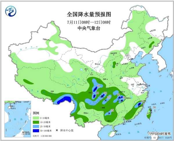 广东福建加入强降雨“战队”  全国8省区有暴雨大暴雨