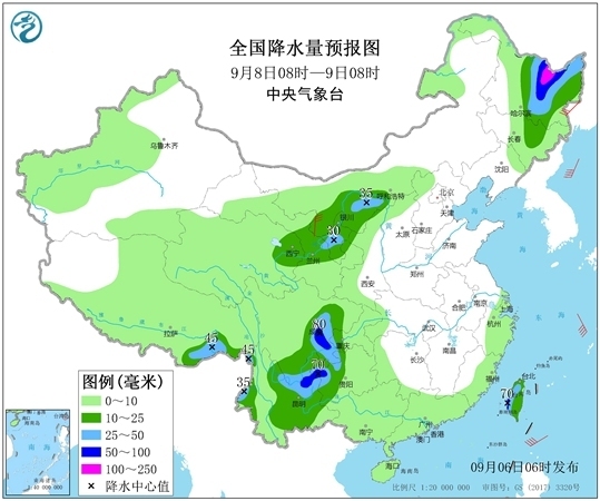 台风“玲玲”东北狂洒水 华西秋雨再发力