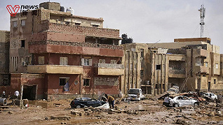 利比亞東部城市德爾納遭颶風襲擊致嚴重洪災，逾兩千人死亡五千人失蹤
