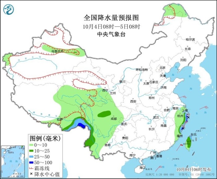 江浙沪等地将有大到暴雨，弱冷空气过程将派送至北方地区  第1张