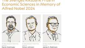 三位英美学者平分诺贝尔经济学奖，长期研究制度与增长的关系