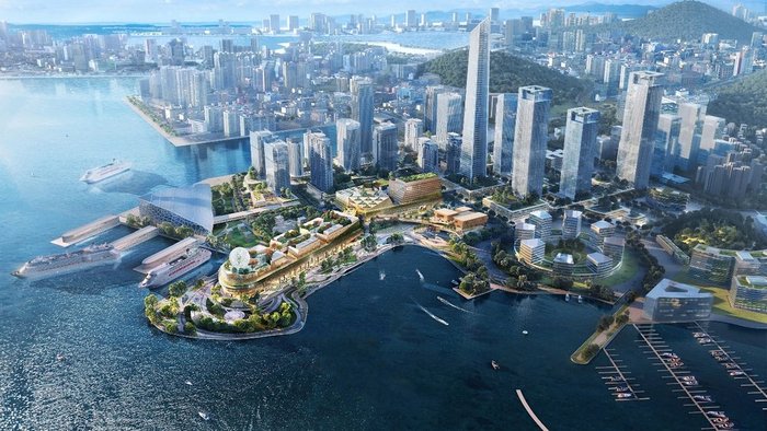 A city next to the waterDescription automatically generated