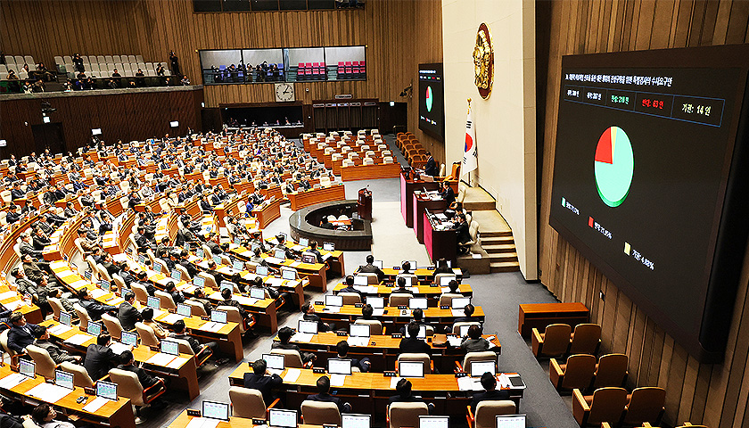 韩国国会通过决议案，要求迅速逮捕尹锡悦