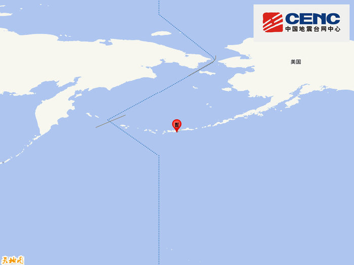 安德烈亚诺夫群岛发生5.5级地震，震源深度10千米