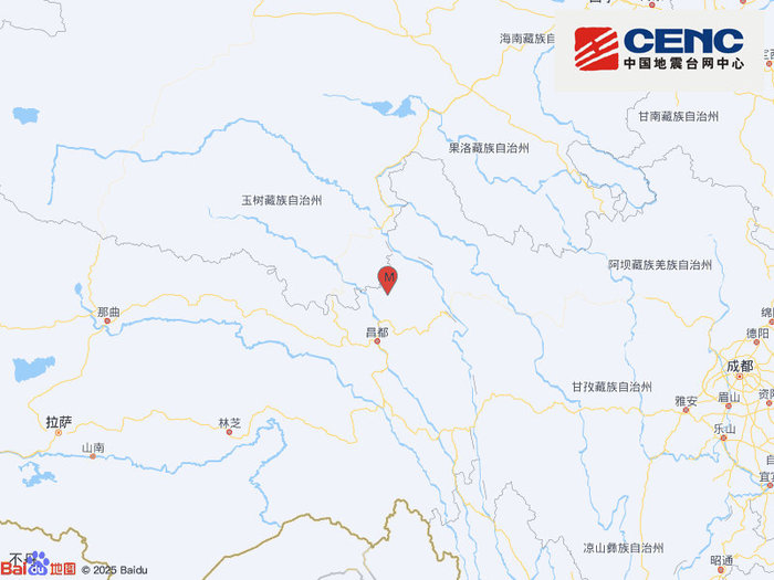 西藏昌都市卡若区发生3.8级地震，震源深度10千米|界面新闻 · 快讯