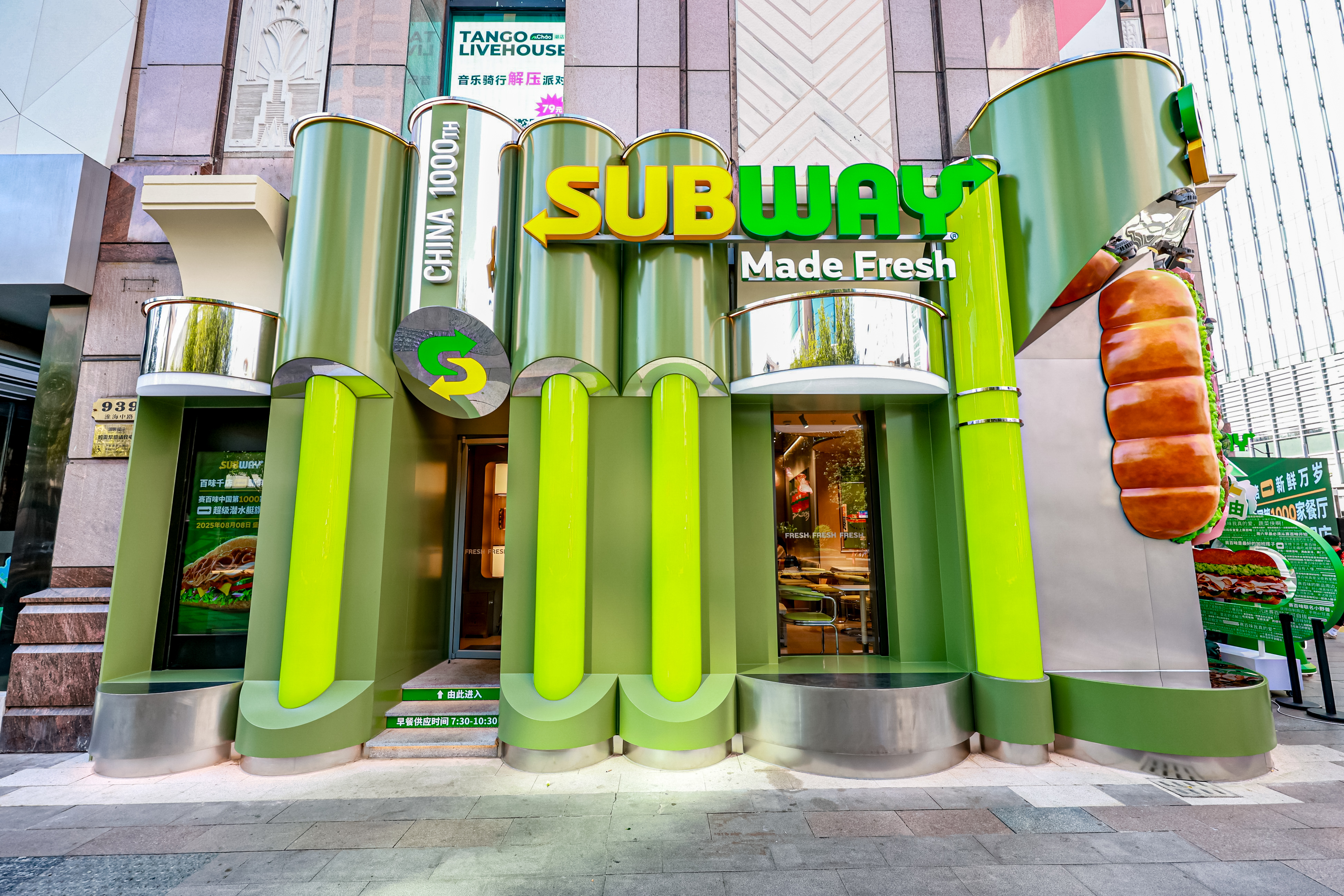 赛百味正在中国快速拓店，未来每年至少开300家