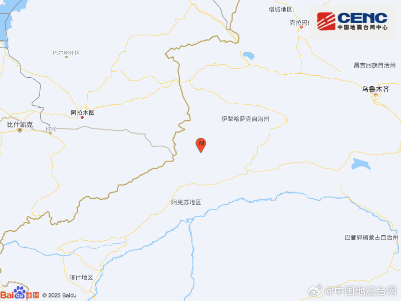 新疆伊犁州昭苏县发生3.0级地震，震源深度10千米|界面新闻 · 快讯
