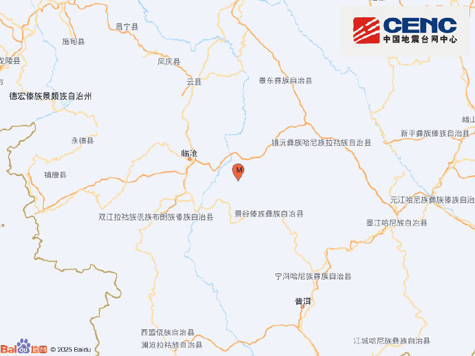 云南普洱市景谷县发生3.6级地震，震源深度10千米