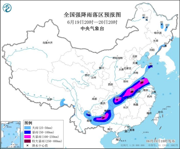 暴雨橙色预警：江苏安徽河南等地部分地区局地有特大暴雨|界面新闻 · 快讯