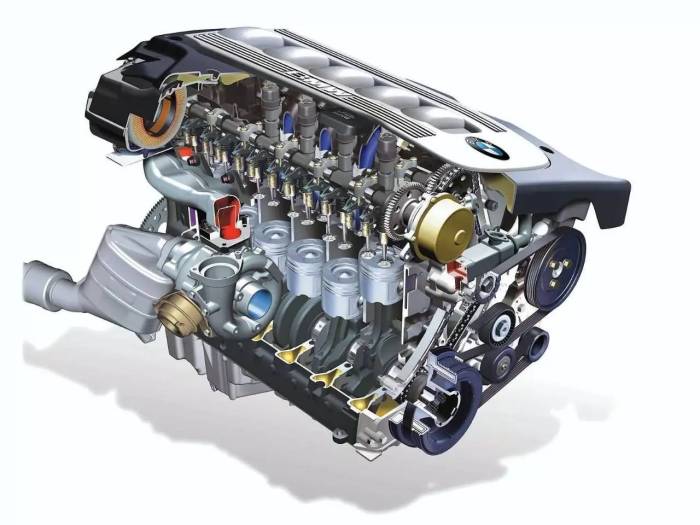 丰田4500直列6缸发动机图片