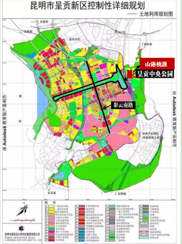 呈贡新区总体规划图片