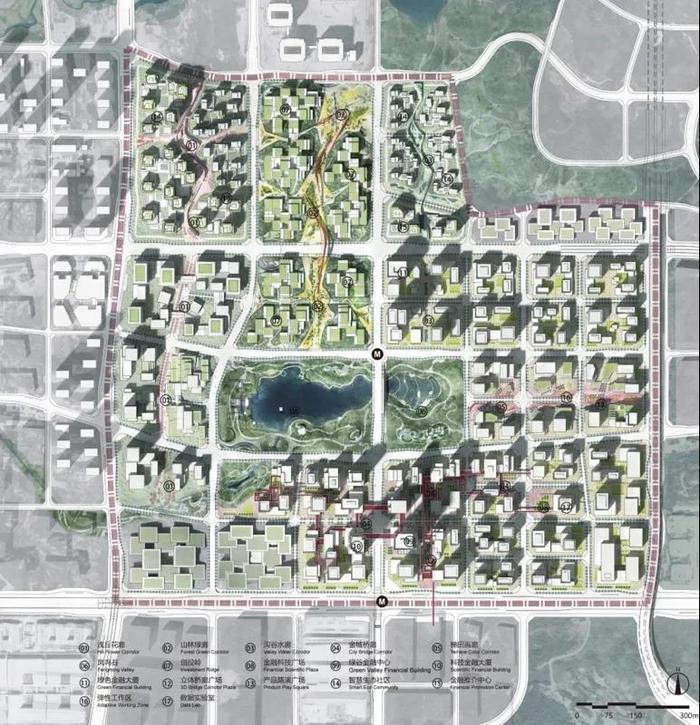 金融街設計圖 圖片來源:重慶高新區微訊