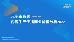 元宇宙背景下——内容生产传播商业价值分析2022