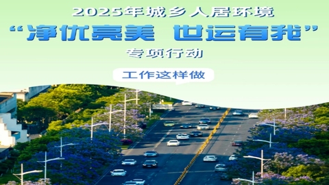 一图读懂｜2025年城乡人居环境“净优亮美 世运有我”专项行动工作这样做