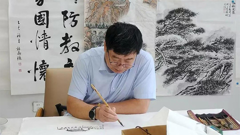 河北迁安：以书画笔会弘扬抗战精神，共筑国防长城