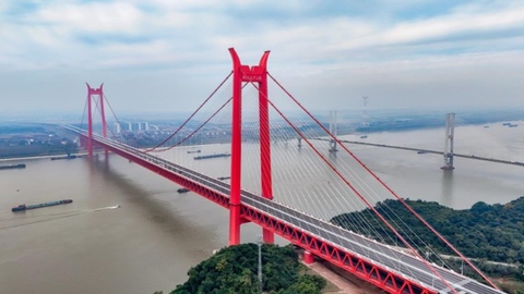 长江安徽段第11座跨江大桥今日通车